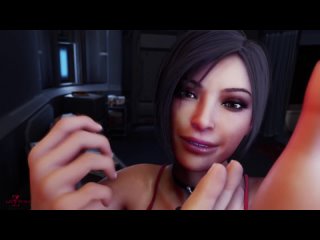 d-virus with ada wong [dezmall] oral, anal, futa/trans, big tits, group, multiple penetration